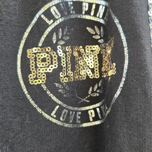 VS PINK Black Sequin Joggers - Picture 2 of 7